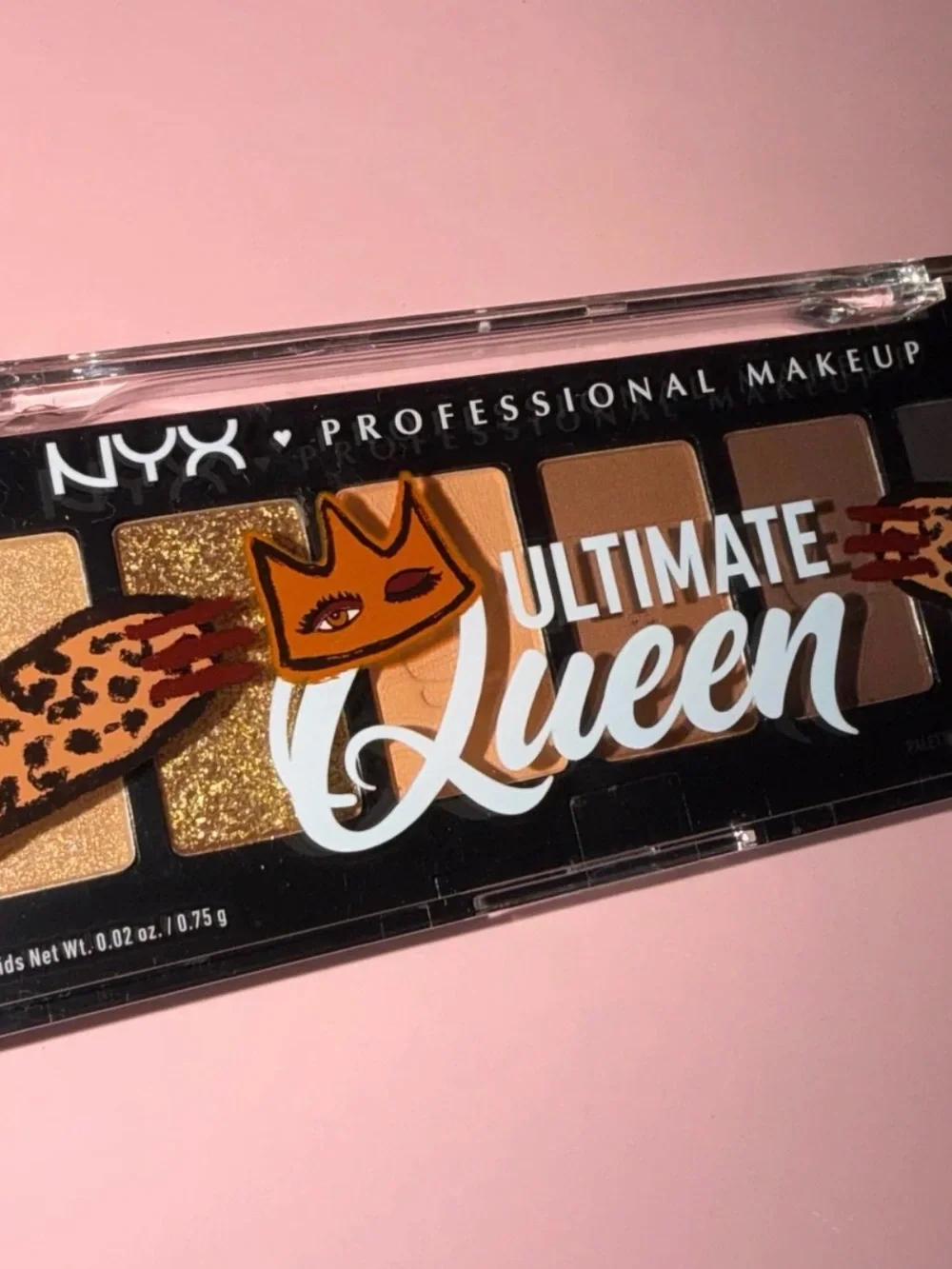 NYX Ultimate Queen Eyeshadow Palette - Gold & Brown Shades